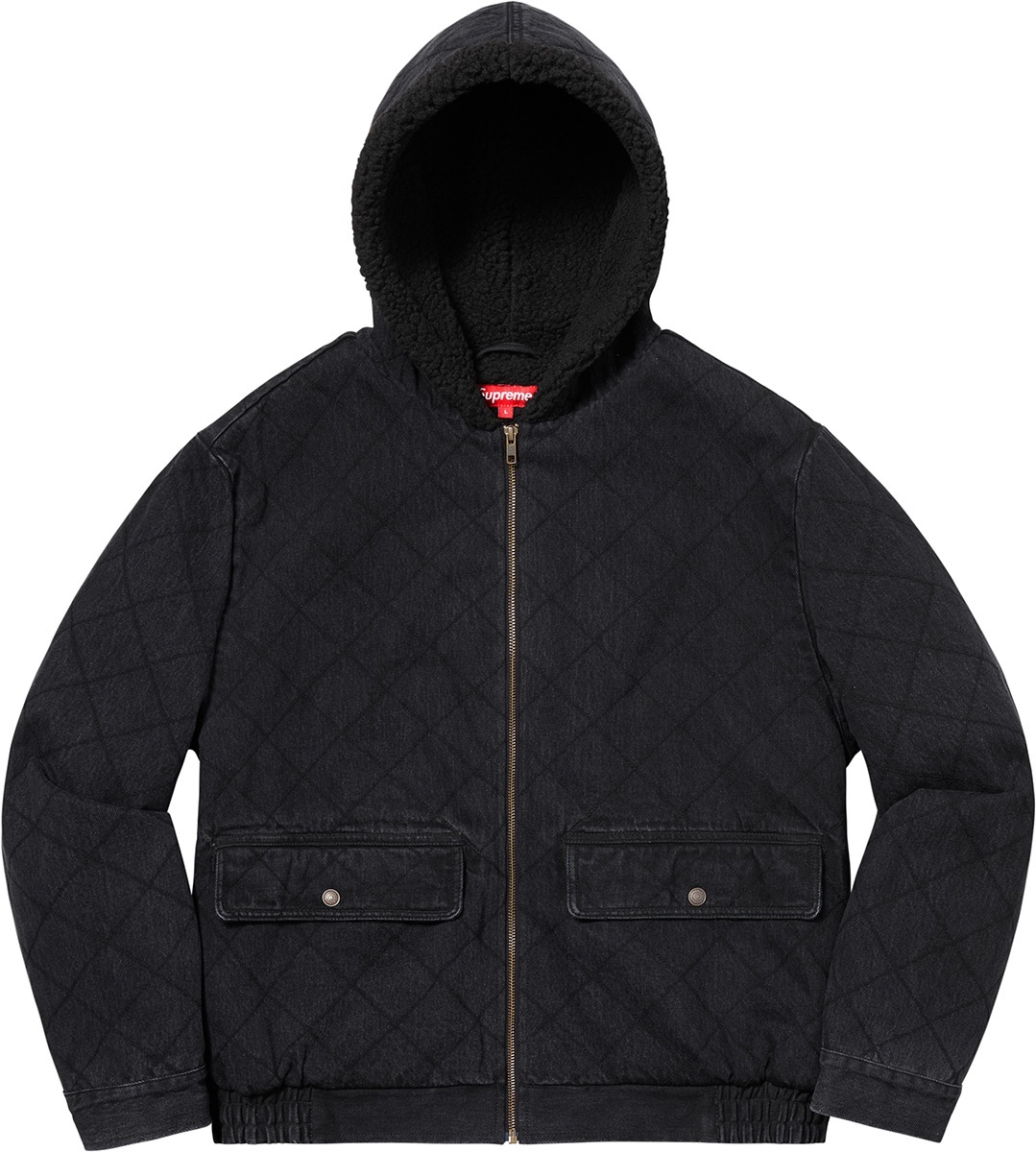 Quilted Denim Pilot Jacket view 8
